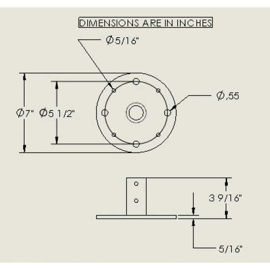 Chinese Pole | Static Pole | Tension base plate(bolted base)